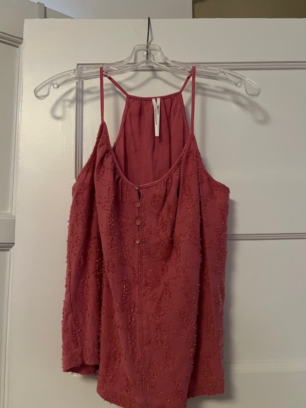 Anthropologie Kit Textured Button-Front Camisole (Pink) - Picture 2 of 9